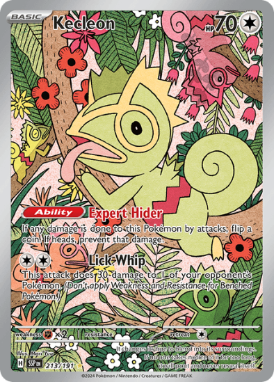 Kecleon 213/191 - Illustration Rare - Scarlet & Violet Surging Sparks