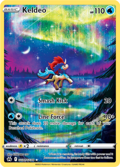 Keldeo GG07/GG70 - Gallery Holo Rare - Crown Zenith