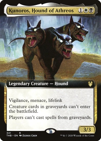 Kunoros, Hound of Athreos - Extended Art Rare - Theros Beyond Death