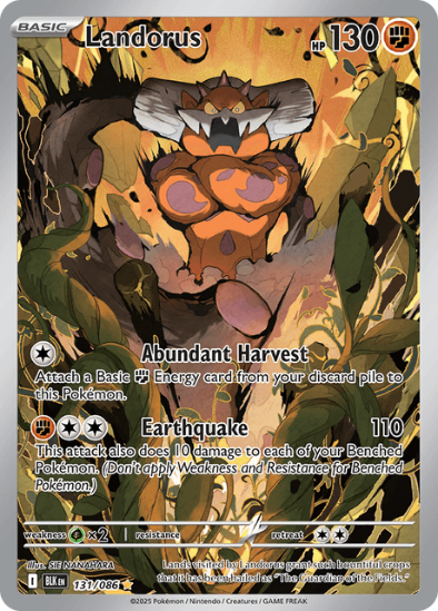 Landorus 131/086 - Illustration Rare - Scarlet & Violet: Black Bolt