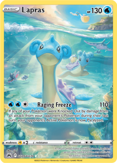 Lapras GG05/GG70 - Gallery Holo Rare - Crown Zenith