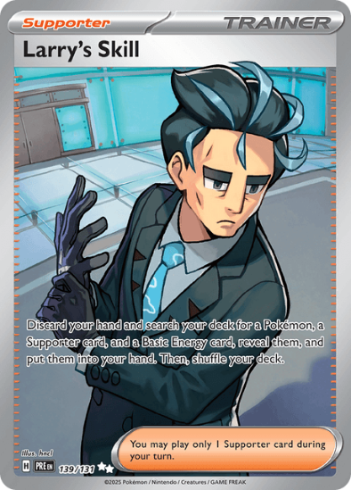 Larry's Skill 139/131 - Full Art Ultra Rare - Scarlet & Violet: Prismatic Evolutions