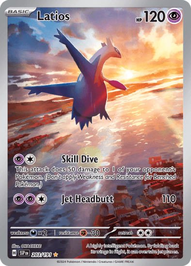 Latios 203/191 - Illustration Rare - Scarlet & Violet Surging Sparks