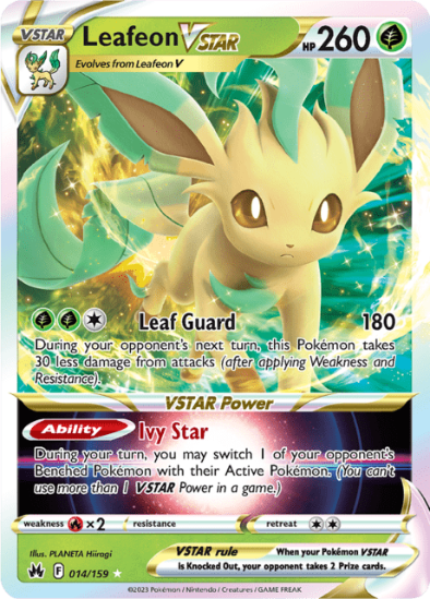 Leafeon VSTAR 014/159 - Full Art Ultra Rare - Crown Zenith