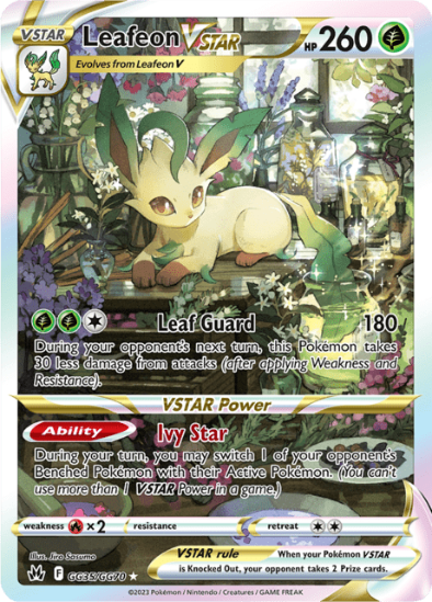 Leafeon VSTAR GG35/GG70 - Gallery Ultra Rare - Crown Zenith