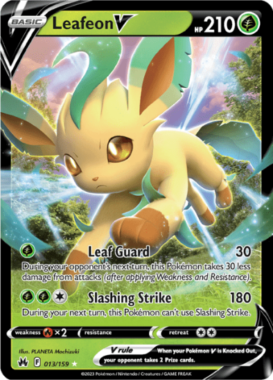 Leafeon V 013/159 - Ultra Rare - Crown Zenith