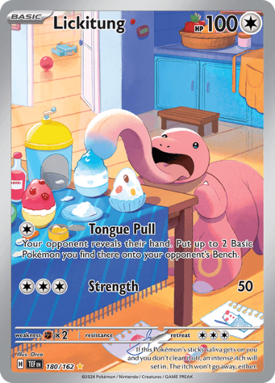 Lickitung 180/162 - Illustration Rare - Scarlet & Violet Temporal Forces