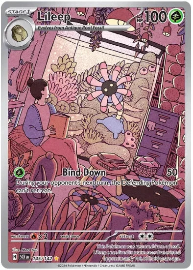 Lileep 145/142 - Illustration Rare - Scarlet & Violet Stellar Crown