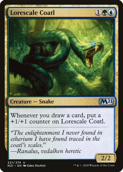 Lorescale Coatl - Uncommon - Core Set 2021