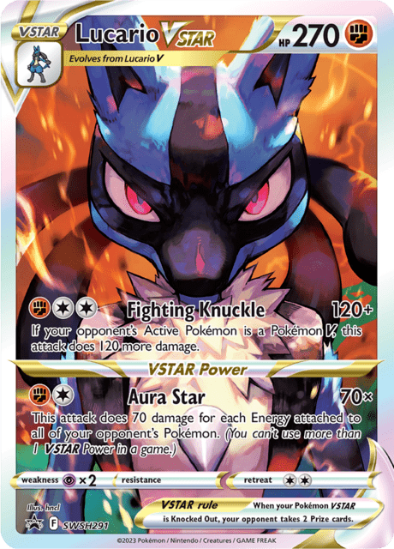 Lucario VSTAR SWSH291 - Full Art Ultra Rare - Sword & Shield Black Star Promo