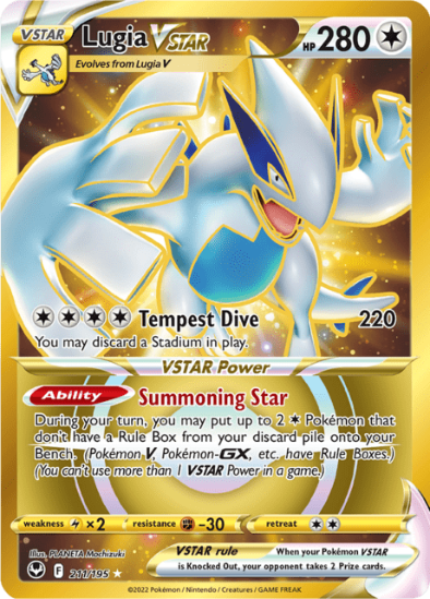 Lugia VSTAR 211/195 - Gold Secret Rare - Silver Tempest