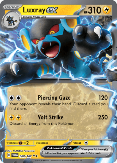 Luxray ex 068/167 - Ultra Rare - Scarlet & Violet Twilight Masquerade