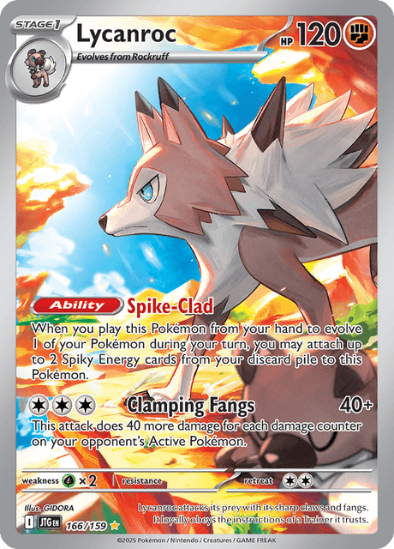 Lycanroc 166/159 - Illustration Rare - Scarlet & Violet Journey Together