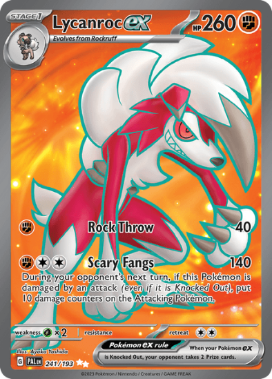 Lycanroc ex 241/193 - Ultra Rare - Scarlet & Violet Paldea Evolved