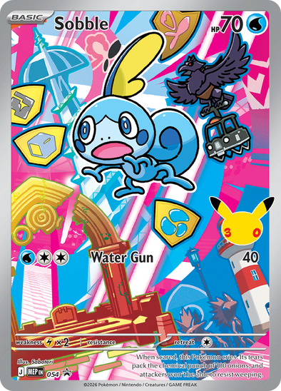 Sobble MEP 054 - Illustration Rare - Mega Evolution Black Star Promo