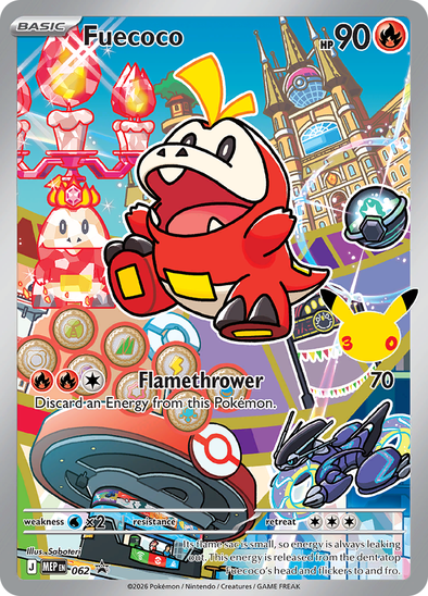 Fuecoco MEP 062 - Illustration Rare - Mega Evolution Black Star Promo