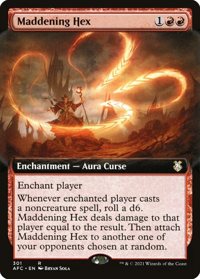 Maddening Hex - Extended Art Rare - Forgotten Realms Commander
