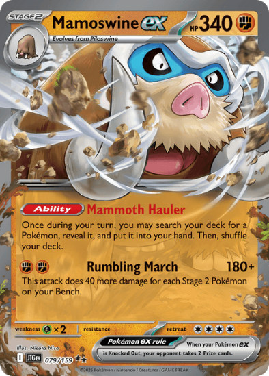 Mamoswine ex 079/159 - Ultra Rare - Scarlet & Violet Journey Together
