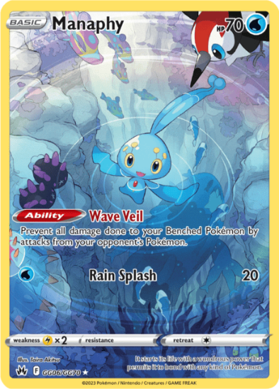 Manaphy GG06/GG70 - Gallery Holo Rare - Crown Zenith