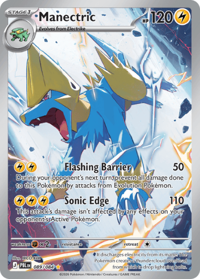 Manectric 089/084 - Illustration Rare - Mega Evolution: Pitch Black