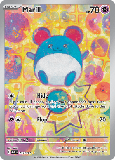 Marill 232/217 - Illustration Rare - Mega Evolution: Ascended Heroes