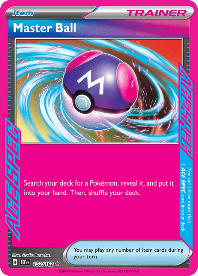 Master Ball 153/162 - Ace Spec Ultra Rare - Scarlet & Violet Temporal Forces