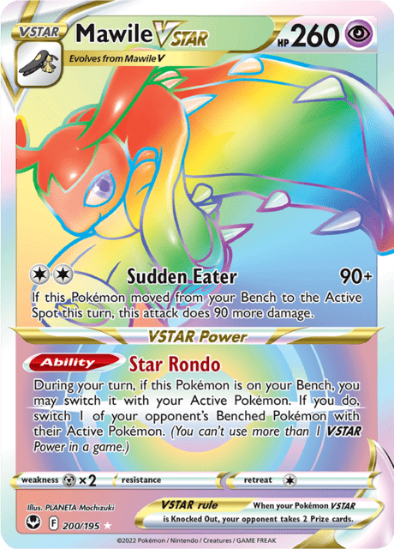 Mawile VSTAR 200/195 - Rainbow Ultra Rare - Silver Tempest