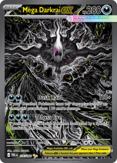 Mega Darkrai ex 116/084 - Special Illustration Rare - Mega Evolution: Pitch Black