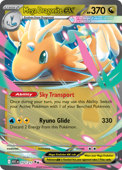 Mega Dragonite ex 152/217 - Ultra Rare - Mega Evolution: Ascended Heroes