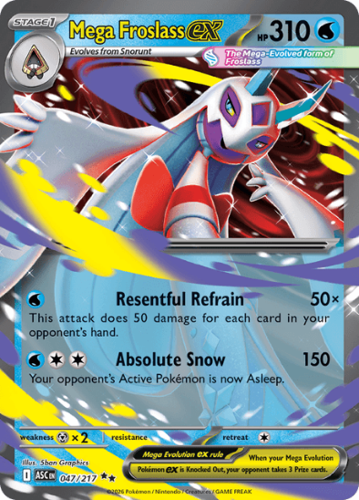 Mega Froslass ex 047/217 - Ultra Rare - Mega Evolution: Ascended Heroes