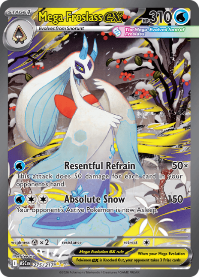 Mega Froslass ex 275/217 - Special Illustration Rare - Mega Evolution: Ascended Heroes