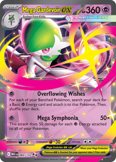 Mega Gardevoir ex 060/132 - Ultra Rare - Mega Evolution: Base Set