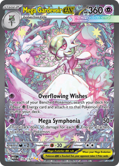 Mega Gardevoir ex 178/132 - Special Illustration Rare - Mega Evolution: Base Set