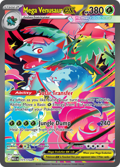 Mega Venusaur ex 177/132 - Special Illustration Rare - Mega Evolution: Base Set