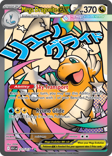 Mega Dragonite ex 271/217 - Mega Attack Rare - Mega Evolution