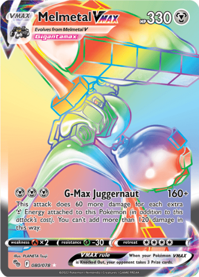 Melmetal VMAX 080/079 - Rainbow Ultra Rare - Pokémon GO