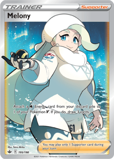 Melony 195/198 - Full Art Ultra Rare - Sword & Shield Chilling Reign