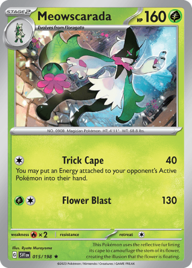 Meowscarada 015/198 - Holo Rare - Scarlet & Violet Base Set