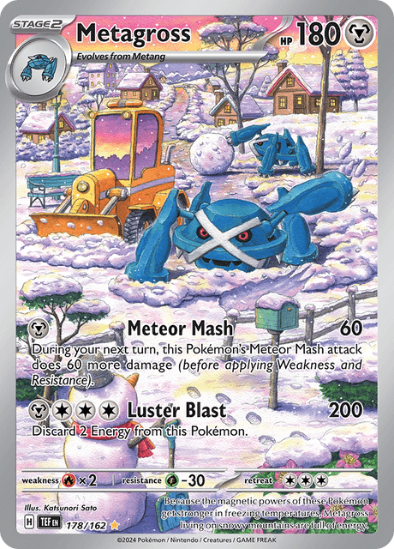 Metagross 178/162 - Illustration Rare - Scarlet & Violet Temporal Forces