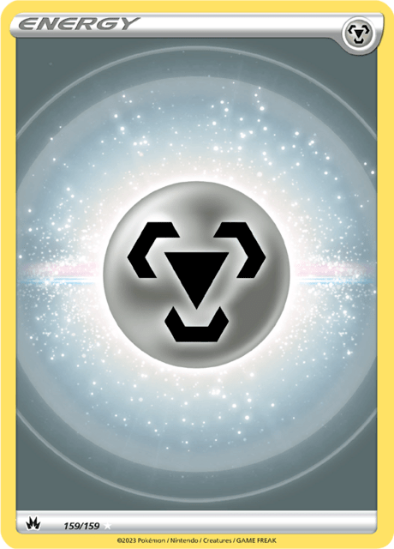 Basic Metal Energy 159/159 - Textured Holo Rare - Crown Zenith