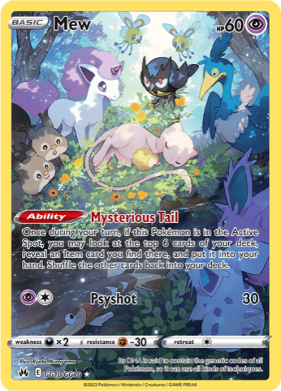 Mew GG10/GG70 - Gallery Holo Rare - Crown Zenith