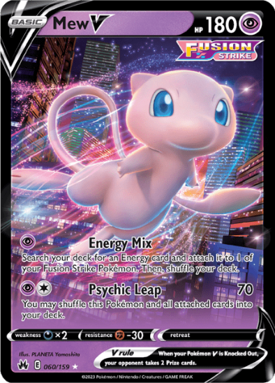 Mew V 060/159 - Ultra Rare - Crown Zenith