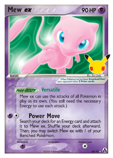 Mew ex 88/92 - Ultra Rare Classic Collection - Celebrations