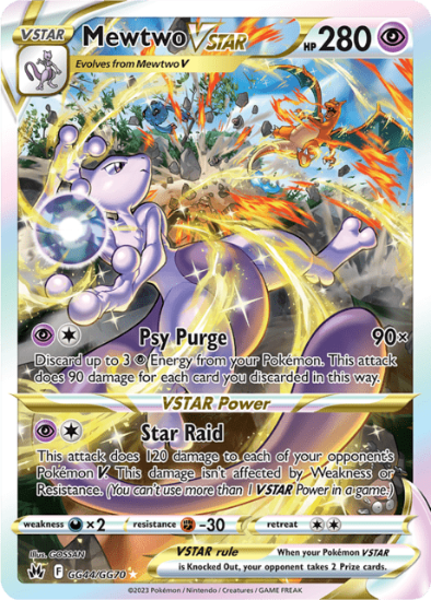 Mewtwo VSTAR GG44/GG70 - Gallery Ultra Rare - Crown Zenith