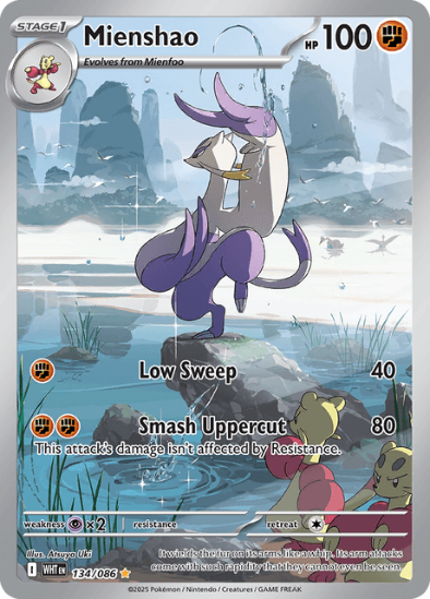 Mienshao 134/086 - Illustration Rare - Scarlet & Violet: White Flare