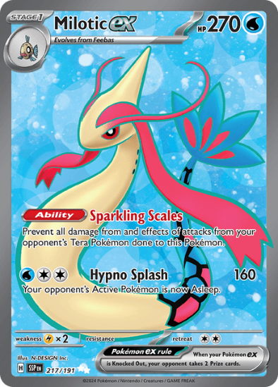 Milotic ex 217/191 - Full Art Ultra Rare - Scarlet & Violet Surging Sparks