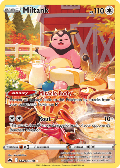 Miltank GG24/GG70 - Gallery Holo Rare - Crown Zenith
