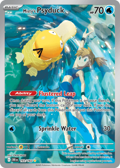 Misty's Psyduck 193/182 - Illustration Rare - Scarlet & Violet Destined Rivals