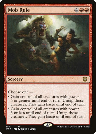 Mob Rule - Rare - Crimson Vow Commander