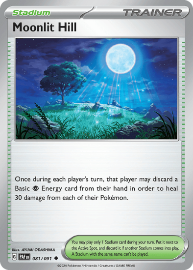 Moonlit Hill 081/091 - Reverse Holo Uncommon - Scarlet & Violet Paldean Fates